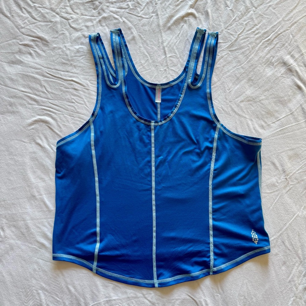 Free People Movement Women’s Blue Alethic Tank Top - Size L